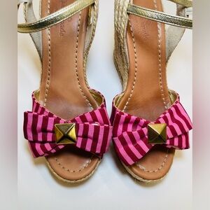 Kate Spade pink & magenta Espadrilles size 6